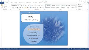 Undangan elegan yang kami hadirkan berbeda dari undangan pada umumnya. Belajar Microsoft Word 2013 Cara Membuat Kartu Undangan Ulang Tahun Birthday Invitation Card Youtube