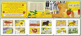 La feuille de timbres existe pour différentes valeurs, dans les versions autocollante ou gommée, oblitérée ou non. Carnet Le Gout Les Sens Timbre De 2017
