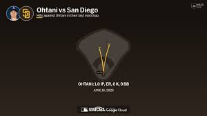Shohei Ohtani against the Padres