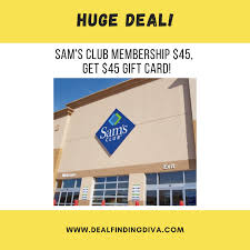 Today's top sam's club offer: Sam S Club Membership Deal 45 Get A 45 Gift Card