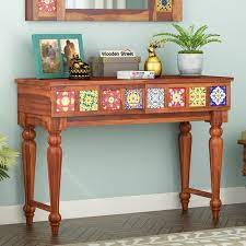 Maybe you would like to learn more about one of these? Buy Boho Console Table Honey Finish Online In India Wooden Street