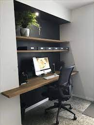 Contemporary Home Office Design Ideas A Tiny Home Office Might Benefit From Having Fitted Furni Contemporary Home Office Home Office Design Home Office Space