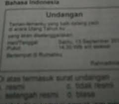 Informasi undangan yang kami bagikan semoga menjadi informasi terbaik dan bisa benrmanfaat untuk semua khususnya informasi tentang contoh surat undangan setengah resmi terbaru 2020 yang semuanya kami kumpulkan dengan serapih mungkin. 1 Diatas Termasuk Surat Undangan A Resmib Setengah Resmic Tidak Resmid Biasa2 Setelah Tiga Brainly Co Id