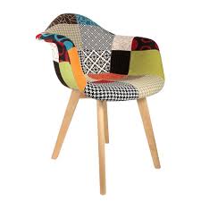 Fauteuil Patchwork Multicolore 62x86x60 5cm