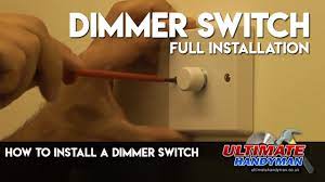 Note that not all dimmers can work well with each bulb, so find an electrician near how to replace a dimmer switch with a standard switch. How To Install A Dimmer Switch Youtube