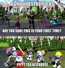 Smurfing Is Great Lol League Of Legends League Memes League Of Legends Memes