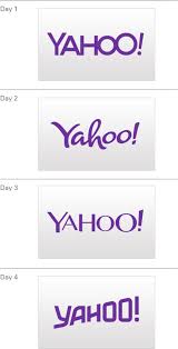 The company frequently updates its identity to keep up with the latest trends on the world wide web. Yahoo Showcases Thirty Logos In Thirty Days Logo Design Blog Logobee