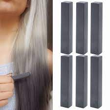 Temporary Black Hair Dye Jet Black Vibrant Hair Chalk With Shades Of Black Set Of 6 Vibrant Hair Dye Color Your Black Hair Dye Hair Chalk Color Your Hair