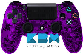 Digital Camo Purple Custom Ps4 Controller Ps4 Controller Digital Camo Ps4