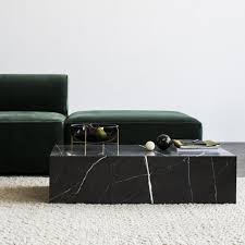 Plinth Low In 2020 Marble Coffee Table Marble Furniture Black Marble Coffee Table