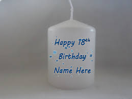 A 40th birthday is a milestone birthday, so it deserves to be recognised with a gift that matches the occasion. Personalised Happy 18th 21st 30th 40th Birthday Candle Gift Boy Male Ebay