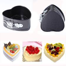 The batter will be thick. Amazon Com Fenleo Mini Cake Pan 4 Inches Nonstick Springform Pan Leakproof Mini Cake Pan Heart Shape Cheesecake Pan Baking Tools With Removable Smooth Bottom And Quick Release Latch Home Kitchen