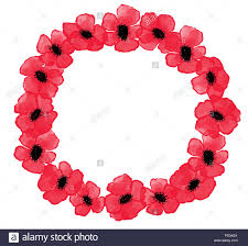 Download This Stock Image Digital Watercolor Red Poppies Wreath On The White Background Symbol Of Remembrance D Watercolor Red Digital Watercolor Red Poppies