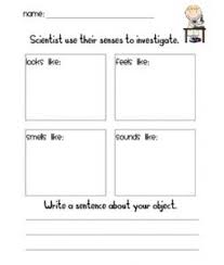 Science Observation Sheet Preschool Science Activities