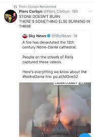 Piers corbyn has become one of the first people to receive a £10,000 fixed penalty under new coronavirus laws restricting public gatherings of more than 30 people. Michael C Moynihan Ar Twitter Jeremy Corbyn S Brother S Fantastically Insane Twitter Feed Is Bringing Me So Much Joy The Fire Doesn T Melt Steel Theory For The Notre Dame Conspiracists Fire Doesn T Burn Stone If