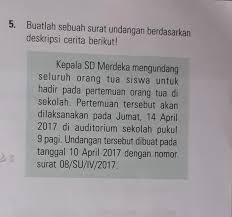 Buatlah Surat Undangan Berdasarkan Deskripsi Berikut Brainly Co Id