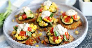 Can i use zucchini instead of cucumber. Potato Fritters With Zucchini And Tomato Cucumber Corn Salad Foodal