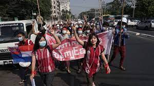 An atmosphere of fear and anger spread across myanmar this week as millions of people awoke to find. Protests Break Out In Myanmar In Defiance Of Military Coup Cnn