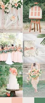 The Top 8 Peach Wedding Colors Combinations Trends For 2017 Peach Wedding Colors Spring Wedding Colors Wedding Theme Colors
