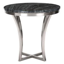 Round southwark 3 legs end table. Aurora Black Polished Modern Side Table By Nuevo Eurway
