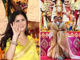 Katrina Kaif: Star-Studded Durga Puja: Katrina Kaif Dazzles In Yellow  Saree, Rani & Kajol Twin In Gold - Glamour Meets Tradition: A Closer Look  At Bollywood's Durga Puja Celebration | The Economic
