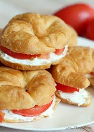 Cream Cheese Croissants Recipe Food Cheese Croissant Croissant Sandwich