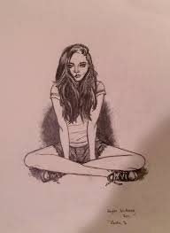 Girl Sitting Cross Legged Drawing People Sitting Cross Legged Girl Drawing Sketches