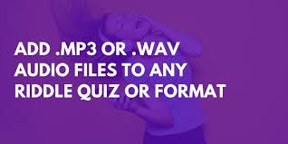 Well, what do you know? Add Mp3 Audio Files To A Riddle Quiz Riddle Quiz Maker Documentation