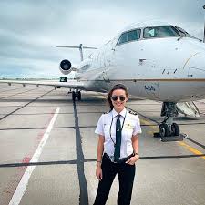 Sky Rose Female Pilot Pilots Aviation Travel Style Airport