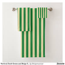 Find great deals on ebay for dark green bath towel. Vertical Dark Green And Beige Stripes Bath Towel Set Towels Bathtowel Handtowel Washcloth Bathroom Homedecor Inter Striped Bath Towels Bath Towels Towel