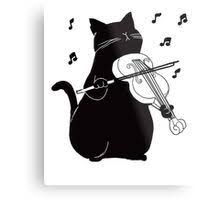 Black Cat Playing Violin Funny Musician Gift Clocks By Japaneseinkart Redbubble Musician Gifts Cat Playing Cat Drawing