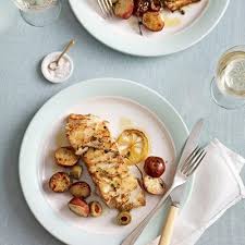 Baked chicken and wild rice with onion and tarragon; Low Fat Fish Recipes Healthy Low Fat Fish Dinners