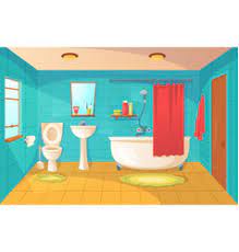 Tap bathroom shower kitchen, faucet kitchen, angle, room, water conservation png. Cartoon Bathroom Interior Background Vector Images Over 1 200