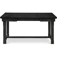 If you're serving champagne, a flute goes to the right of it. Ludlow Extendable Dining Table Farmhouse Black Finch Target