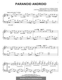 Paranoid Android Radiohead By C Greenwood E O Brien Jonny Greenwood P Selway T Yorke On Musicaneo Paranoid Android Radiohead Paranoid Android Radiohead