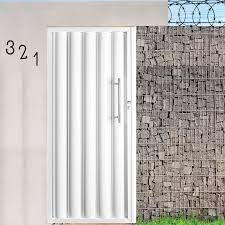 Portão Social de Alumínio, Branco ou Preto, modelo: Búzios - ATS Alumínio