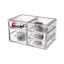 Choose from contactless same day delivery, drive up and more. Stackable Jewelry Makeup Storage Box Acrylic Drawer Organizer With 5 Drawers