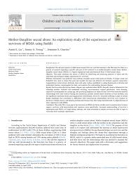 PDF) Mother-Daughter Sexual Abuse: An Exploratory Study of the Experiences  of Survivors of MDSA using Reddit