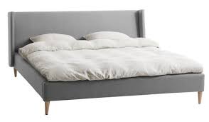 We carefully craft our slipcovers from over 50 fabrics, including velvets, linens, leathers and cottons, and add personal touches like pleats, piping and ribbons to express your unique sense of style. Cadru De Pat Kungshamn 140x200 Gri Desch Jysk Bed Frame Upholstered Bed Frame Bed Furniture