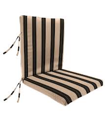 Shop this collection (207) 42 x 18 sunbrella canvas white outdoor bench cushion. Sunbrella Classic High Back Chair Cushion With Ties 46 X 20 X 4 With Hinge 19 From Bottom Canvas Black Plowhearth
