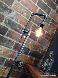 Edison Bulb Floor Lamp Industrial Style Bare Bulb Light Etsy Industrial Floor Lamps Industrial Style Floor Lamp Bare Bulb Lighting