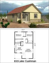 833 Sf Lake Cushman Affordable House Plans Small House Plans Building A House