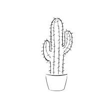 Cacti in boho style decorated plant pot. 32 Simple Cactus Tattoos
