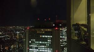 Gemerlap Kota Tokyo Di Malam Hari Dari Ketinggian 200 Meter