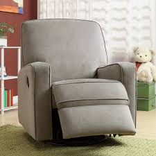 Shop modern nursery gliders and rockers by monte design. Colton Gray Fabric Modern Nursery Swivel Glider Recliner Chair Overstock 7942163