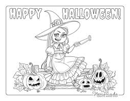 Keep your kids busy doing something fun and creative by printing out free coloring pages. 89 Halloween Coloring Pages Free Printables