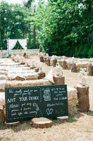 30 Rustic Outdoor Wedding Decorations With Hay Bales Oh Best Day Ever Country Wedding Ceremony Wedding Ceremony Seating Outdoor Wedding Decorations