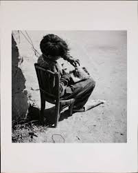 Bates Museum of Art Collection - Young gypsy with found bird