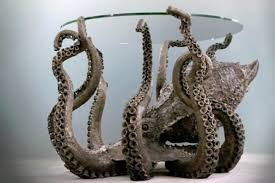 Add two of 'cephalopod' together to make longer and larger tables. Curious Octopus Coffee Table For Those Who Dare Digsdigs