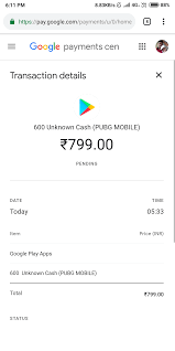 I Just Bougt Pubg Mobile Uc For 799 Rupees But The Uc Isn T Delivered Money Has Been Dedicted 4m Ac Google Play Community